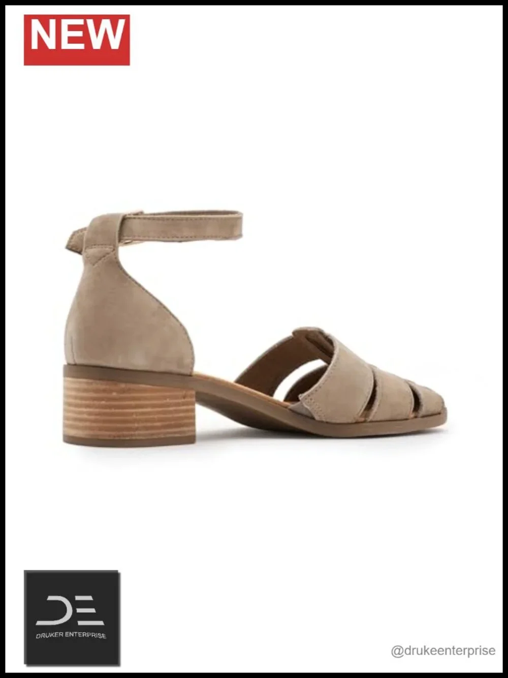 TOMS Women's Jaclyn Fisherman Block Heel Sandal with CloudBound Foam Insoles